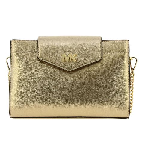 michael kors women's gold clutch.